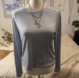 H&M Light Blue Long Sleeve Tee